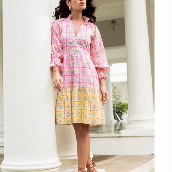 NWT - Beyond by Vera 1542 juliet POSITANO BLUSH Dress - Size XS - Picture 2 of 6